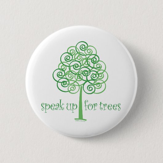 Spreek op voor bomen - Boom Hugger Ronde Button 5,7 Cm (Voorkant)