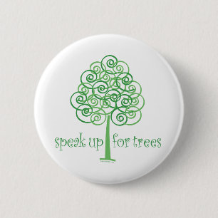 Spreek op voor bomen - Boom Hugger Ronde Button 5,7 Cm