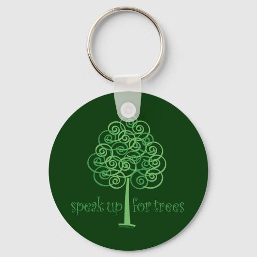 Spreek op voor bomen - Boom Hugger Sleutelhanger (Voorkant)