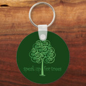 Spreek op voor bomen - Boom Hugger Sleutelhanger (Voorkant)