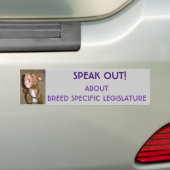 SPREEK OVER GESCHREVEN SPECIFIEKE WETGEVING, SP... BUMPERSTICKER (Op auto)