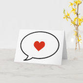 Spreek over liefde kaart (Gele Bloem)