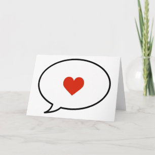 Spreek over liefde kaart