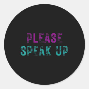Spreek over Menta voor zelfmoordpreventie Ronde Sticker