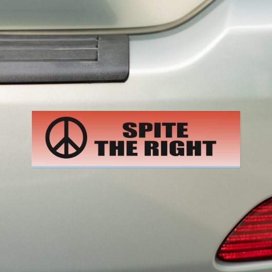 Spreek rechts bumpersticker (Op auto)