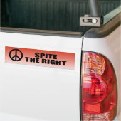 Spreek rechts bumpersticker (Op Truck)
