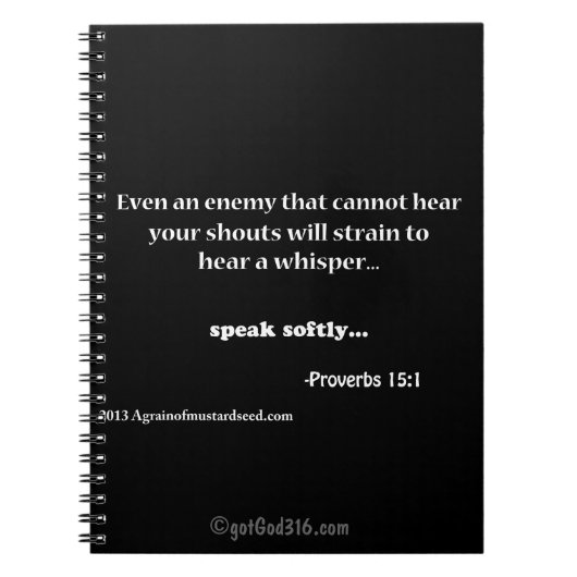 Spreek Softy gotGod316.com Notitieboek (Voorkant)