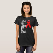 Spreek uit tegen HIV Stigma World Aids Day 1 T-shirt (Voorkant volledig)