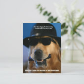 Spreek uit voor een non-leash Dog Walking Senator  Briefkaart (Staand voorkant)