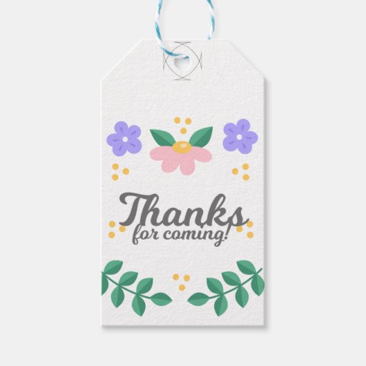 Spreek uw dankbaarheid uit met gepersonaliseerde d cadeaulabel (Voorkant)