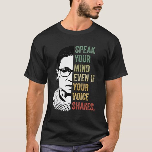 Spreek uw mening zelfs als uw stem de Schijven F c T-shirt (Voorkant)