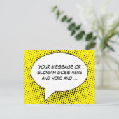 Spreek uw Sjabloon van het Bericht Briefkaart (Staand voorkant)