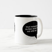 Spreek uw statement Sjabloon Tweekleurige Koffiemok (Voorkant rechts)