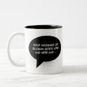 Spreek uw statement Sjabloon Tweekleurige Koffiemok (Links)