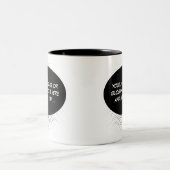 Spreek uw statement Sjabloon Tweekleurige Koffiemok (Center)