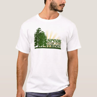 Spreek voor de bomen t-shirt