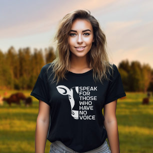 Spreek voor hen die geen stem hebben, Vegan-activi T-shirt