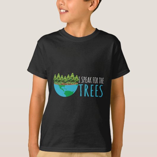 Spreek voor het milieu Aarde Da van de Bomen-activ T-shirt (Voorkant)