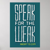 Spreek voor het Weak / Abort73.com Poster (Voorkant)