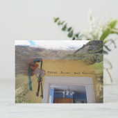 Spreek, Vriend en betreed Housewarming Party Uitno Kaart (Staand voorkant)