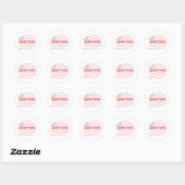 Spreek vrijuit ronde sticker (Vel)