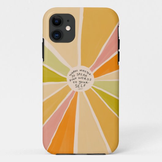 Spreek woorden - Inspirerend positieve kleurrijke  Case-Mate iPhone Case (Achterkant)