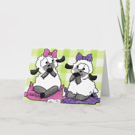 Spreek zacht lammetjes kaart (Voorkant)