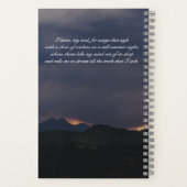 "Spreek zacht, mijn ziel" Dream Journal Notitieboek (Achterkant)