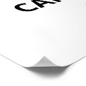 Spreek zachtjes en draag een grote stok poster (Hoek)