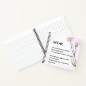 Spreek - Zelfliefde empowerment gedicht Notitieboek (Binnen)