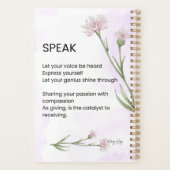 Spreek - Zelfliefde empowerment gedicht Planner (Achterkant)