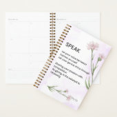 Spreek - Zelfliefde empowerment gedicht Planner (Display)