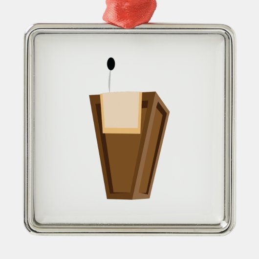 Spreekingspatroon Metalen Ornament (Voorkant)