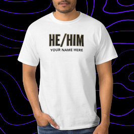 Spreekt Hij Hem uit Zwart en Goud T-shirt