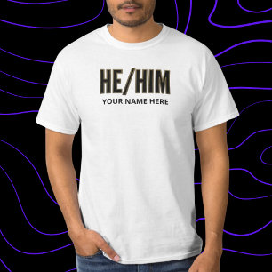 Spreekt Hij Hem uit Zwart en Goud T-shirt