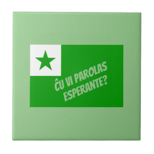 Spreekt u Esperanto? Tegeltje