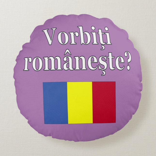 Spreekt u Roemeens? Markering Rond Kussen (Voorkant)