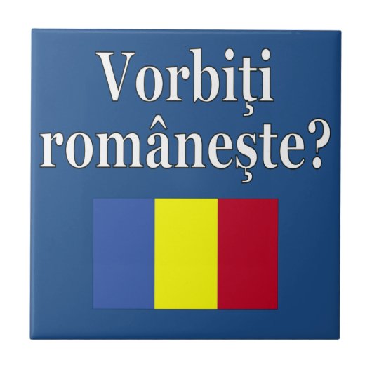 Spreekt u Roemeens? Markering Tegeltje (Voorkant)