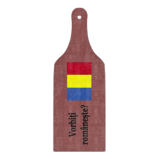 Spreekt u Roemeens? Vlag bf Snijplank (Voorkant)