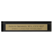 Spreektaal patholoog bureau naam bord naambordje (Voorkant)