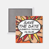 Spreekwafel tekstballon Fun Comicboek Magneet (Voorkant / Achterkant)