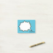 Spreekwolkepersonalatie op maat kleur post-it® notes (Op bureau)