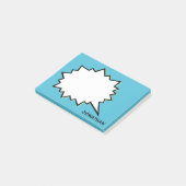 Spreekwolkepersonalatie op maat kleur post-it® notes (Schuin)