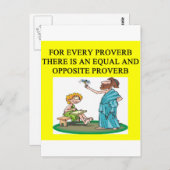 spreekwoord briefkaart (Voorkant / Achterkant)