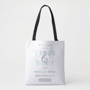 spreekwoord voor kracht en waardigheid 31 Christel Tote Bag