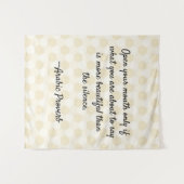 spreekwoord wijsheid citaat wandkleed (Voorkant (horizontaal))