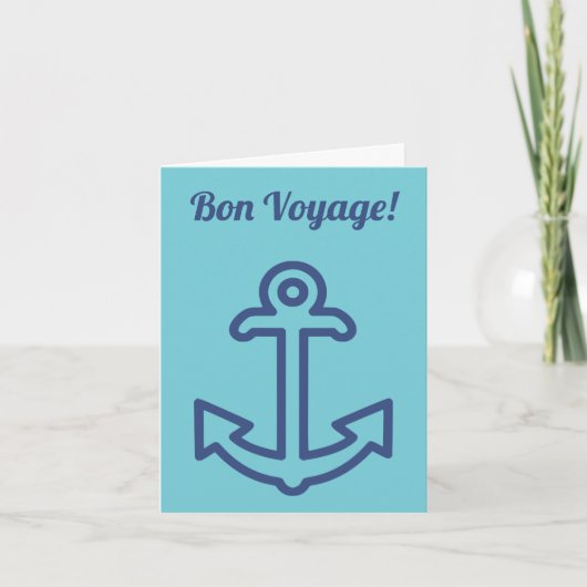 Spreekwoordelijk scheepsanker wenskaart kaart (Voorkant)