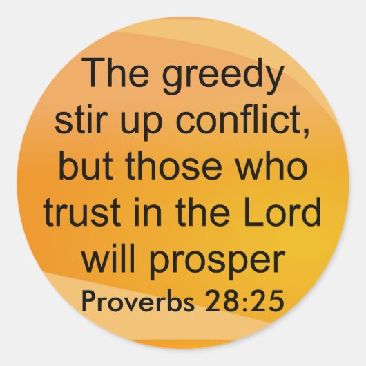 spreekwoorden 28:25 stickers (Voorkant)