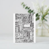 Spreekwoorden en zinnen briefkaart (Staand voorkant)