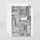 Spreekwoorden en zinnen briefkaart (Voorkant / Achterkant)